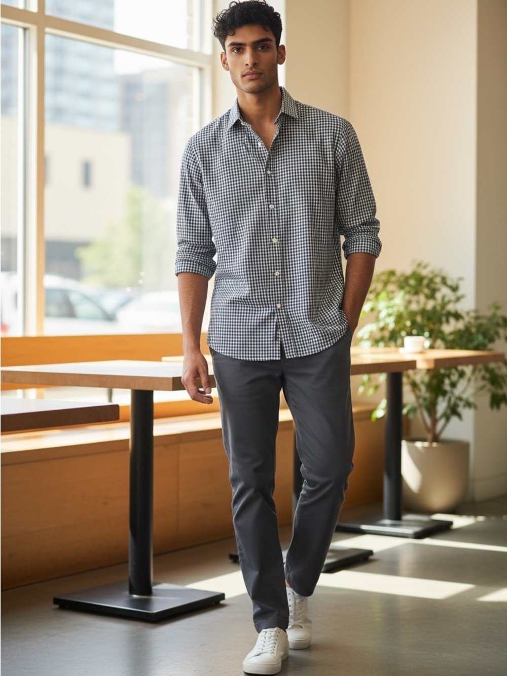 Murano Men's Slim Fit Button Down